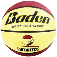 BADEN ENFORCER BASKETBALL SIZE 5, TAN/CREAM