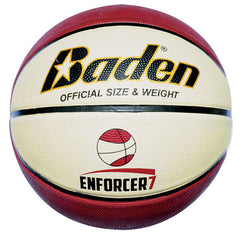 BADEN ENFORCER BASKETBALL SIZE 7, TAN/CREAM