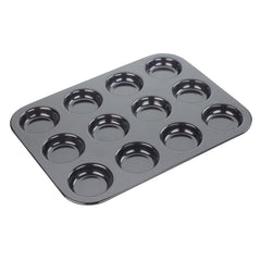 Premium Non-Stick 12 Cup Shallow Bun Tin