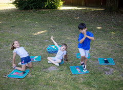 Yoga Position Indoor/Outdoor Mini Placement Carpets with holdall