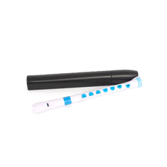 Nuvo N320 descant recorder+ - White with blue trim
