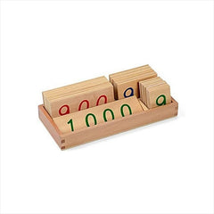 Small Wooden Number Cards With Box (1-1000)