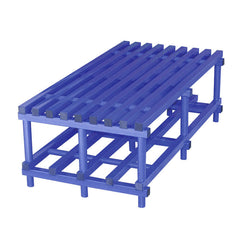 VENDIPLAS DOUBLE SIDED BENCH 2M L X 75 W X 49CM H, BLUE
