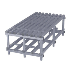 VENDIPLAS DOUBLE SIDED BENCH 2M L X 75 W X 49CM H, GREY