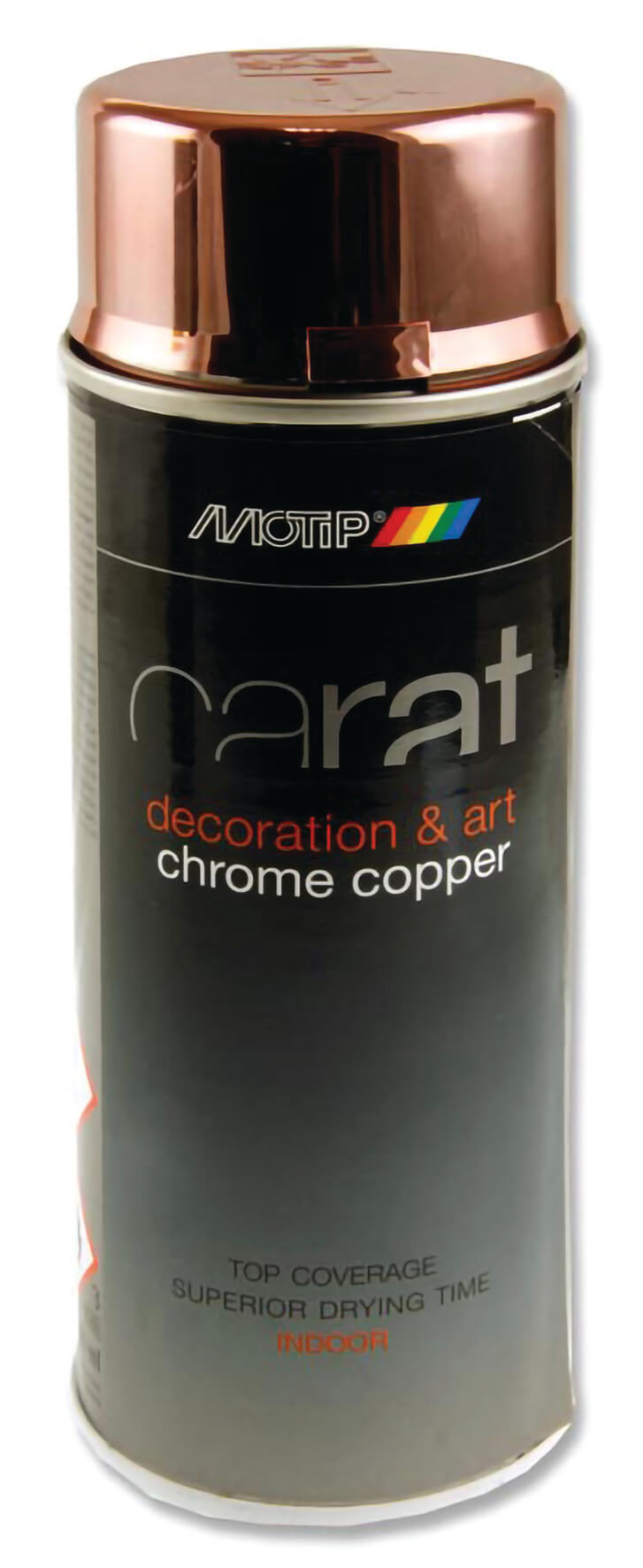 Copper Can Art Chrome Effect Spray Paint by Tilgear, 400ml, with a sleek, shiny metallic finish for arts and craft projects.