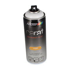 Can Art Spray Paint by Tilgear in Pure White Matt, 400ml, suitable for art and craft projects, shown in a spray can with a white matte finish.