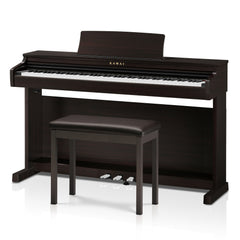 Kawai CX202 digital upright piano – Satin rosewood