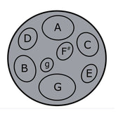 Pack of 4 Jumbie Jam table top steel pans - Silver