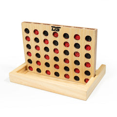 DS Wooden Connect 4 Game Multicolor