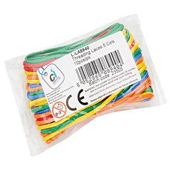 SCO THREADING LACES ASSORTED 2MM X 1M 10PCS -Min Qty 12
