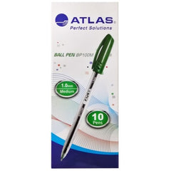 Atlas, Ball Pen 1.0mm Green BX=50