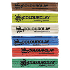 SCOLA COLOUR CLAY ASSORTED 6PCS 3KG -Min Qty 1