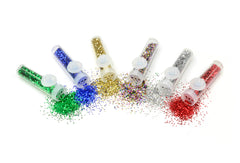 SCO GLITTER PHIALS ASSORTED 7.2G 6PCS -Min Qty 12