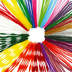 SCO PIPE CLEANERS STEMS ASSORTED 300MM 100PCS -Min Qty 12