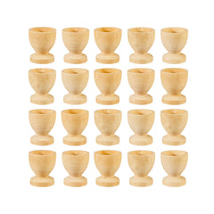 SCO WOODEN EGG CUPS 45X50MM 20PCS -Min Qty 6