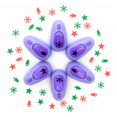 SCO CRAFT PUNCHES FESTIVE ASSORTED DESIGNS 6PCS -Min Qty 6