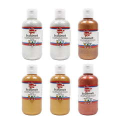 SCO PREMIUM ACRYLIC METALLIC 6X150ML SET
