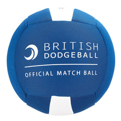 OFFICIAL BRITISH DODGEBALL MATCH BALL SIZE 3, BLUE AND WHITE