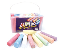 SCOLA JUMBO PLAYGROUND CHALK ASSTD 52PCS -Min Qty 8