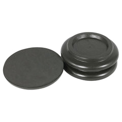 Piano Workshop set of 3 black wooden castor cups for grand piano