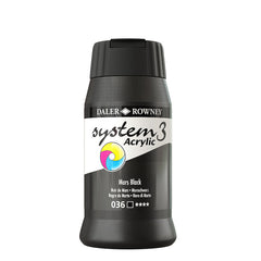 DAL SYSTEM3 ACRYLIC 500ML MARS BLACK -Min Qty 1