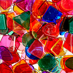 SCO MOSAIC TRANSLUCENT TILES ASSORTED 500G -Min Qty 6