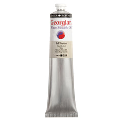 Daler Rowney Georgian Water Mixable Oil Paint Buff Titanium 200ml tube, suitable for art and painting projects
