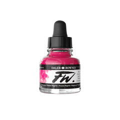 Daler Rowney Acrylic Inks Process Magenta 29.5ml bottle, vibrant art and craft paint for creative projects and painting tools.