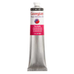 Daler Rowney Georgian Water Mixable Oil Paint in Rose Madder, 200ml tube, suitable for artists and painting projects.