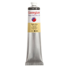Daler Rowney Georgian Water Mixable Oil Paint in Naples Yellow 200ml jar, ideal for artists and painting projects