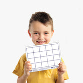Dry Erase Pupils Grid Boards A5 , pack of 30