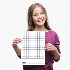 Dry Erase Pupils Grid Boards A4 , pack of 30