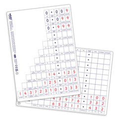 Dry Erase Place Value Decimal boards - Pupils , pack of 30