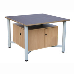 Edubench Phenolic 4 Station, Metal Frame with cupboards