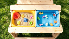 Sand & Water Picnic Wooden Table Non-Toxic 3 Years+ 90 x 104 x 50 cm Eduplan