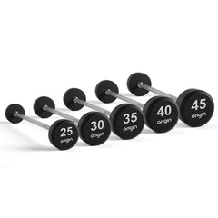 ORIGIN RB3 RUBBER BARBELL SET HEAVY (25KG, 30KG, 35KG, 40KG, 45KG)
