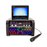Easy Karaoke Bluetooth portable karaoke system with LED light effects