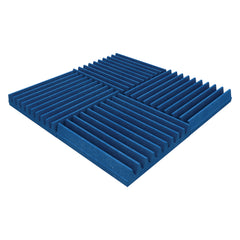 EQ acoustics 60cm foam acoustic tile pack of 8 - Electric blue
