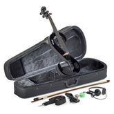 Stagg 4/4 electric viola outfit - black