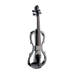 Stagg silent traditionally shaped electric violin outfit - Black
