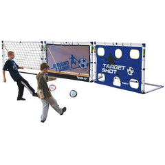 3 IN 1 TARGET SHOT, SOCCER GOAL AND REBOUND TRAINER