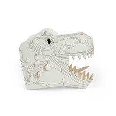 T-Rex Colour-in 3D Mask Card Craft (5 Years +)