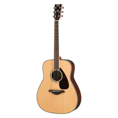 Yamaha FG830 4/4 dreadnought acoustic guitar in gloss - Natural gloss
