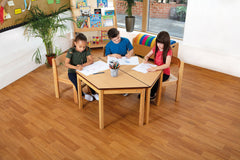 Tuf Class™ Trapezoidal Table Beech