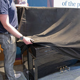 Cotton dust cover for upright pianos