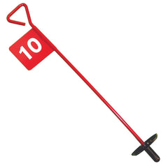 BACK SAVER TYPE METAL GOLF FLAGS NUMBERED 10-18