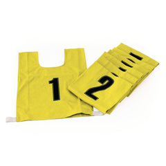 COTTON BIB NUMBERED 1-7 SMALL, YELLOW