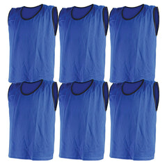 MESH TRAINING BIB MEDIUM, BLUE, SET OF 6