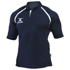 GILBERT XACT RUGBY MATCH SHIRT MONOCHROME NAVY BLUE LARGE