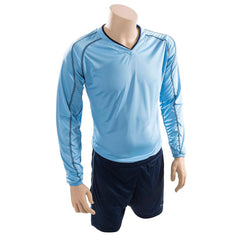 PRECISION MARSEILLE SHIRT & SHORT SET SKY/NAVY BLUE, 38-40INCH